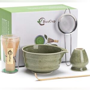 NEW 5 Pcs Jade Green Matcha Kit for Matcha Lover